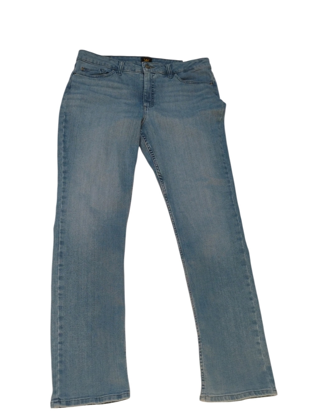 Lee Women's Light Blue Straight Mid Rise Tall Jeans SZ 16 L NWT